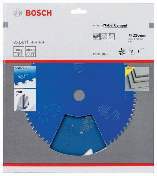 Kreissägeblatt AD 216mm Z.6 TCG Bohr.30mm Schnitt-B.2,2mm HM BOSCH