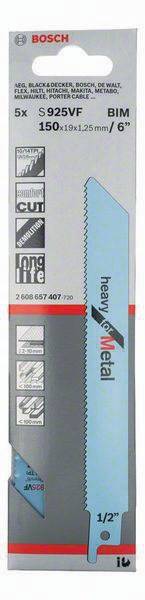 Säbelsägeblatt S 925 VF L.150mm B.19mm TPI 10/14 1,8/2,6mm varioverzahnt 5er Pk.