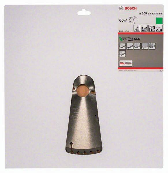 Kreissägeblatt Optiline Wood AD 305mm Z.60 WZ Schnitt-B.3,2mm BOSCH