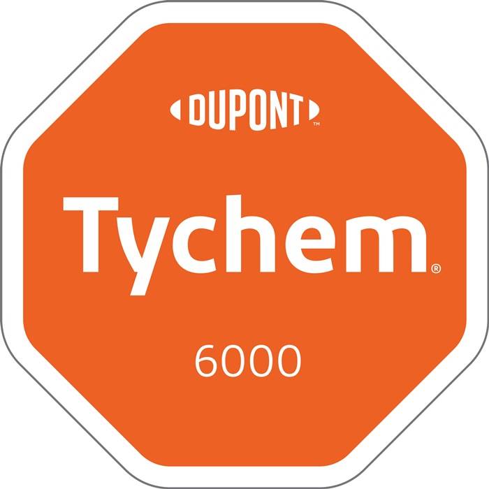 Schutzoverall Tychem® 6000 F Gr.L grau PSA III DUPONT