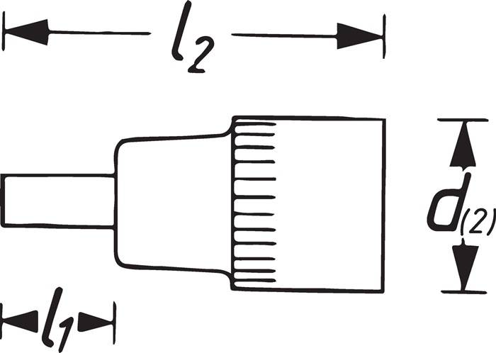 Steckschlüsseleinsatz 990-10 1/2 Zoll Innen-Vielzahn M10 L.53mm HAZET