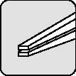 Langbeckzange Gesamt-L.160mm Zange verchr.lang,fl.Mehrkomp.-Hüllen TECWERK