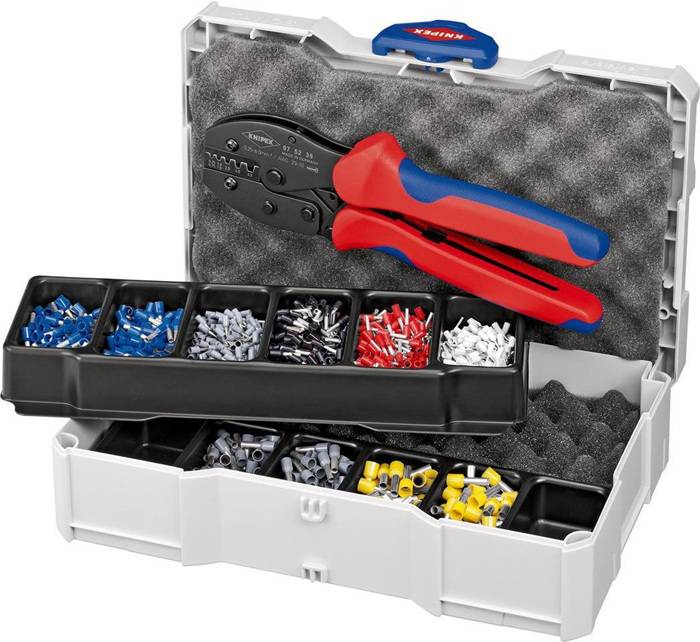Aderendhülsensortiment 1201tlg.0,50-6,00mm² Crimpzange PreciForce®