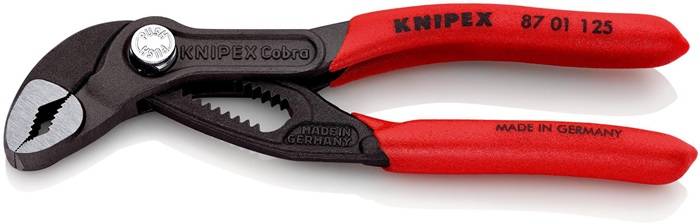 Wasserpumpenzange Cobra® L.125mm Spann-W.27mm pol.Ku.-Überzug KNIPEX