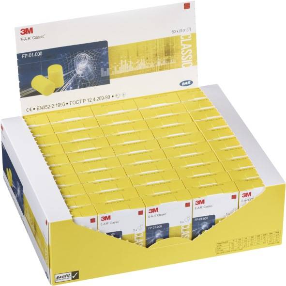 Gehörschutzstöpsel SNR 28 dB 5 Paar/Packung,Taschenpackung 3M