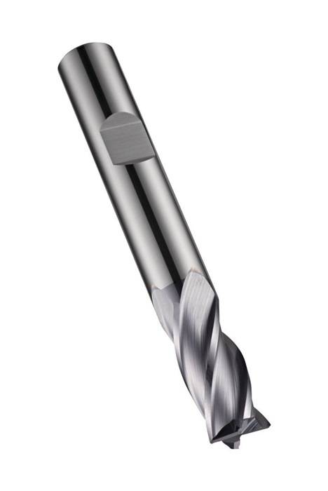 Schaftfräser S944 DORMER D.9mm Gesamt-L.72mm Schneiden-L.21mm HM TiAlN 30Grad Z.