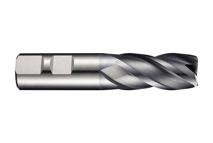 Schaftfräser S814HB DIN 6527L D.25mm Gesamt-L.121mm Schneiden-L.45mm HM AlCrN 34