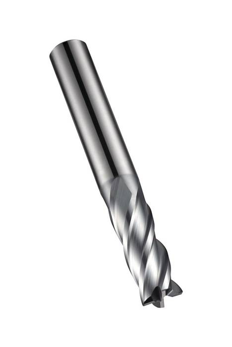 Schaftfräser S814HA DIN 6527L D.3mm Gesamt-L.57mm Schneiden-L.8mm HM AlCrN 34Gra