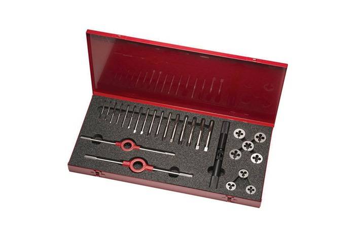 Gewindeschneidzeugsatz HS-26UNF UNF 1/4-3/4 " 25tlg.HSS Metallkass.DORMER