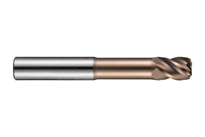 Schaftfräser S524 DORMER D.5mm R.0,5mm Gesamt-L.75mm Schneiden-L.9mm Einsatz-L.3