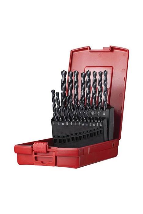 Spiralbohrersatz A190 DIN 338 TypN D.1/16-3/8 "x1/64 " HSS 21tlg.Ku.-Kass.DORMER