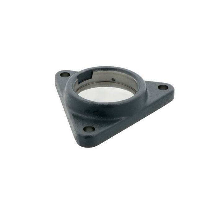 Flanschlagergehäuse GEHCFTR07 -GG 72mm AD 128mm B.27mm dreieckig INA