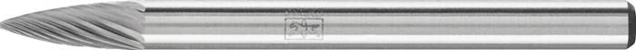 Kleinfrässtift Form K SPG D.3mm Kopf-L.7mm Schaft-D.3mm HM Verz.5 PFERD