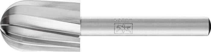 Frässtift C1625 D.16mm Kopf-L.25mm Schaft-D.6mm HSS Verz.ALU PFERD