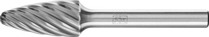 Frässtift RBF D.12mm Kopf-L.25mm Schaft-D.6mm HM Verz.INOX PFERD