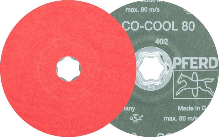 Fiberscheibe COMBICLICK CO-COOL D.125mm K.80 INOX/Alu.Keramikkorn PFERD