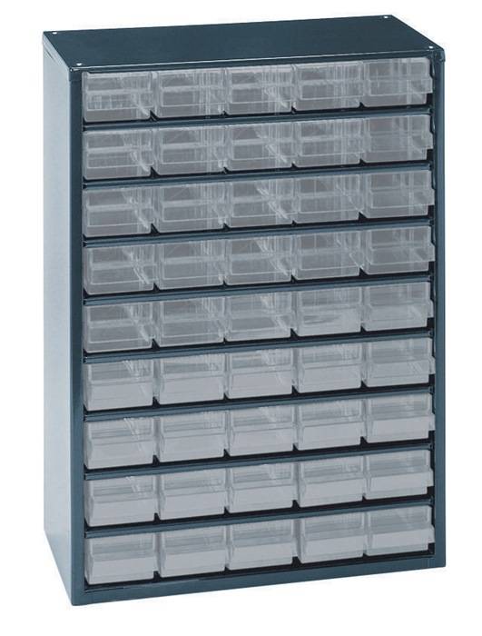 Kleinteilemagazin Stahlmagazin 945-00 B.306xT.150xH.417mm 45Schubl. RAACO