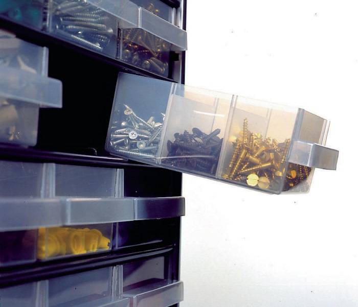 Kleinteilemagazin Stahlmagazin 936-01 B.306xT.150xH.417mm 36 Schubl. RAACO