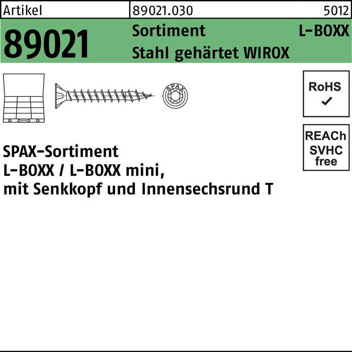 Schraubensortiment R 89021 Montagekoffer L-BOXxWIROx1 Stück SPAX