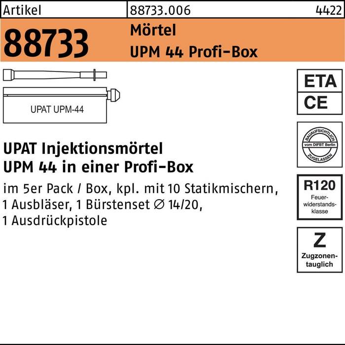 Injektionsmörtel R 88733 UPM 44 Profi-Box Kunstharz 1 Stück UPAT