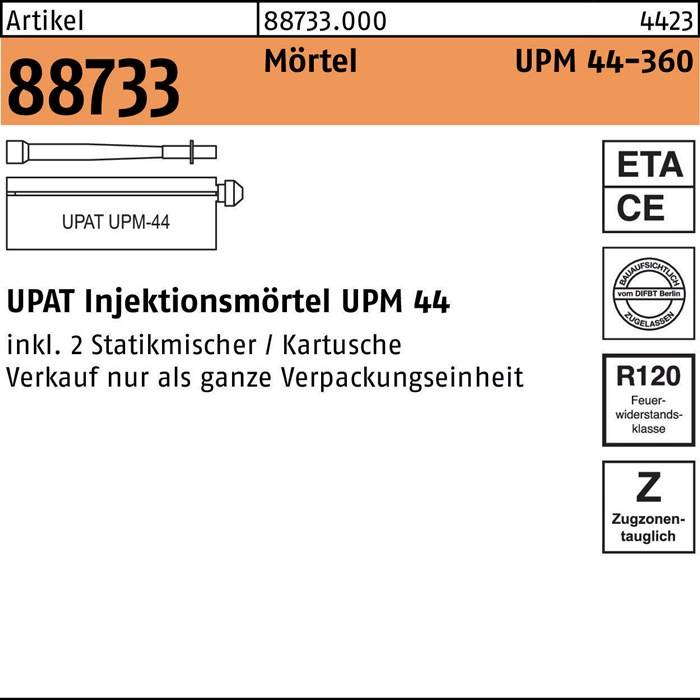 Injektionsmörtel R 88733 UPM 44 - 360 Kunstharz 6 Stück UPAT 6 Stück