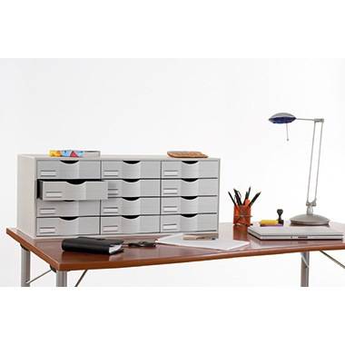 Paperflow Sortierstation 9H444L2.02 85,7x32,9x34,2cm 12Fächer grau