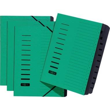 PAGNA Ordnungsmappe 24122-03 DIN A4 12Fächer A-Z/1-12 grün