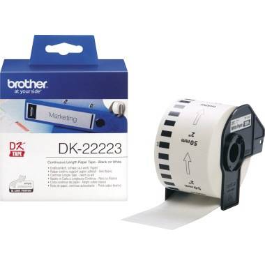 Brother Endlosetikettenrolle DK22223 50mmx30,48m weiß