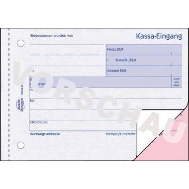 Avery Zweckform Kassa-Eingangsbuch 1711 DIN A6 quer 2fach