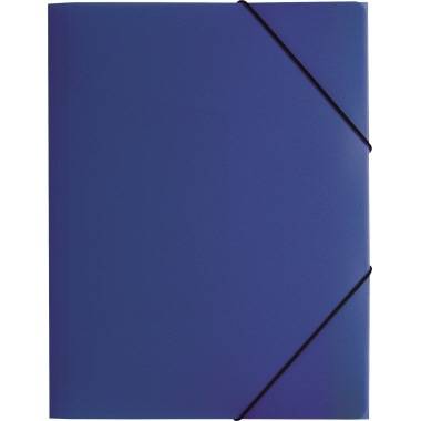PAGNA Gummizugmappe 21613-07 DIN A4 PP 3Klappen blau