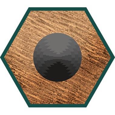 Faber-Castell Bleistift 111200 mit Gummitip HB sw