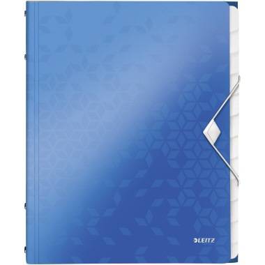 Leitz Ordnungsmappe WOW 46340036 DIN A4 12Fächer PP blau