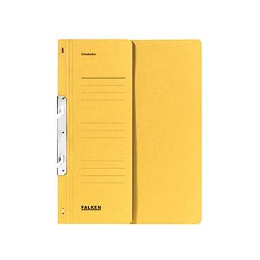 Falken Einhakhefter 80000797 DIN A4 halber Deckel Behördenheftung gelb
