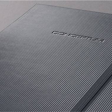 SIGEL Notizbuch Conceptum CO658 ca. DIN A5 kariert 194Bl. HC d.grau