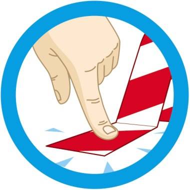 tesa Signalklebeband 58133-00000 50mmx66m bedruckt gelb schwarz