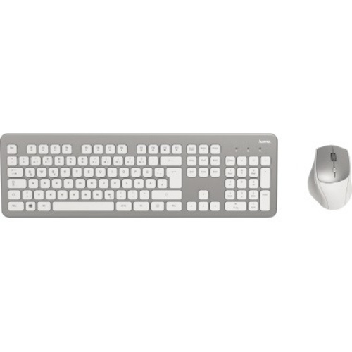 Hama Tastatur-Maus-Set KMW-700 00182676 silber/weiß