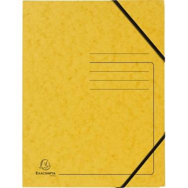 Exacompta Eckspanner 555419E DIN A4 Karton gelb