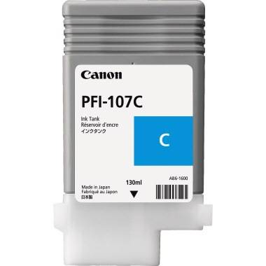 Canon Tintenpatrone 6706B001 PFI107C 130ml cyan