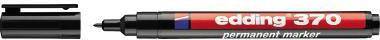 edding Permanentmarker 370 4-370001 1mm Rundspitze nachfüllbar schwarz