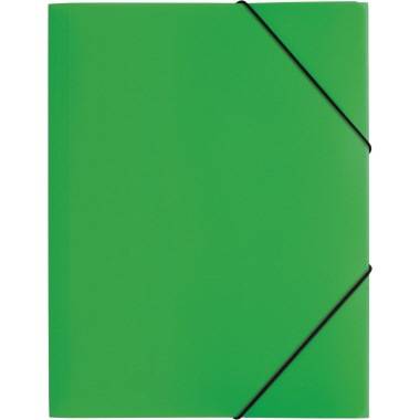 PAGNA Gummizugmappe 21613-05 DIN A4 PP 3Klappen grün