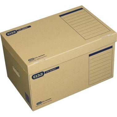 ELBA Archivbox tric system 100421143 Klappdeckel naturbraun
