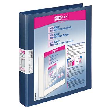 Veloflex Präsentationsringbuch VELODUR 4143150 A4 4-Rg 25mm blau