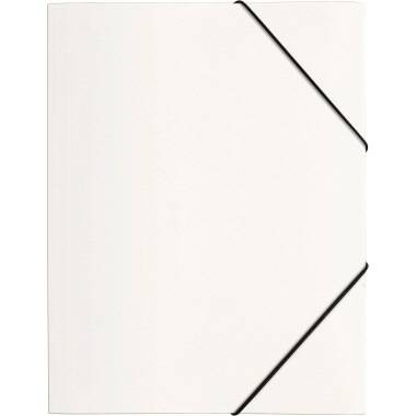 PAGNA Gummizugmappe 21613-02 DIN A4 PP 3Klappen weiß