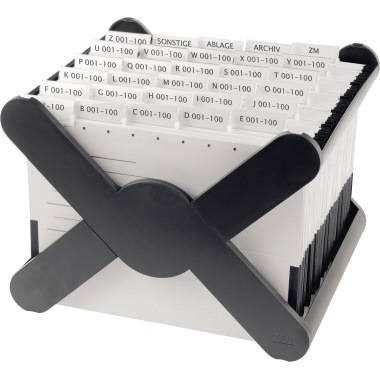 HAN Hängekorb X-CROSS TOP 19071-13 DIN A4 max. 35Mappen sw