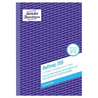 Avery Zweckform Auftragsformular 756 DIN A5 2x50Blatt