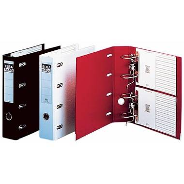 ELBA Doppelordner rado plast 100551851 2xA5 quer 75mm schwarz