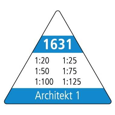 M+R Dreikantmaßstab Architekt 1 16310010 30cm