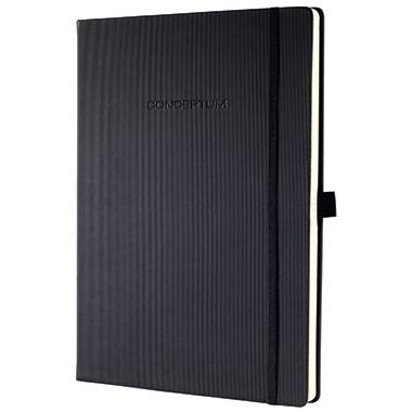 SIGEL Notizbuch Conceptum CO110 ca. DIN A4 blanko 97Blatt schwarz