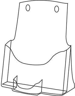 SIGEL Tischprospekthalter LH132 für DIN A5 3Fächer Acryl glasklar