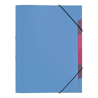 PAGNA Ordnungsmappe Funky School 41803-13 A4 5Fächer PP hellblau